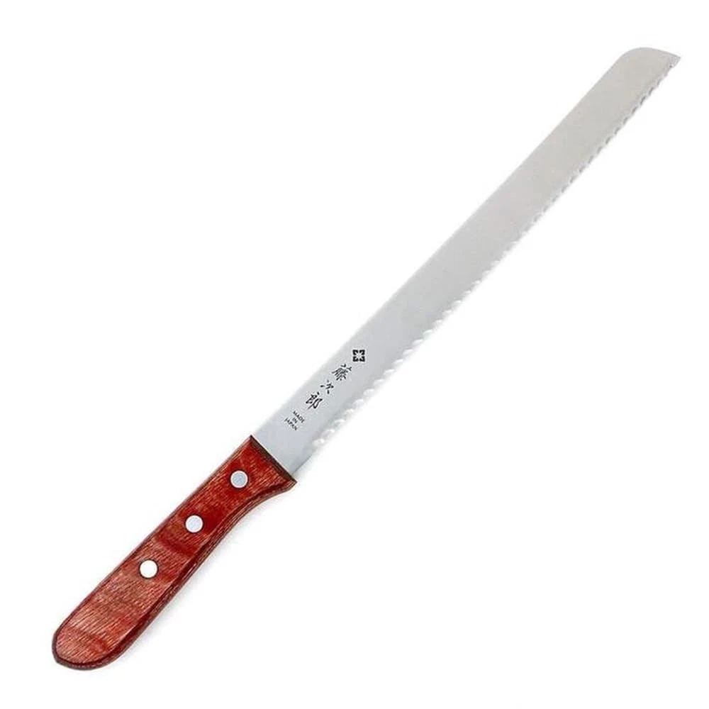 Bread Knife 14.75 Stainless Steel Wood Hand Made Tojiro Japan Slicer Cutter