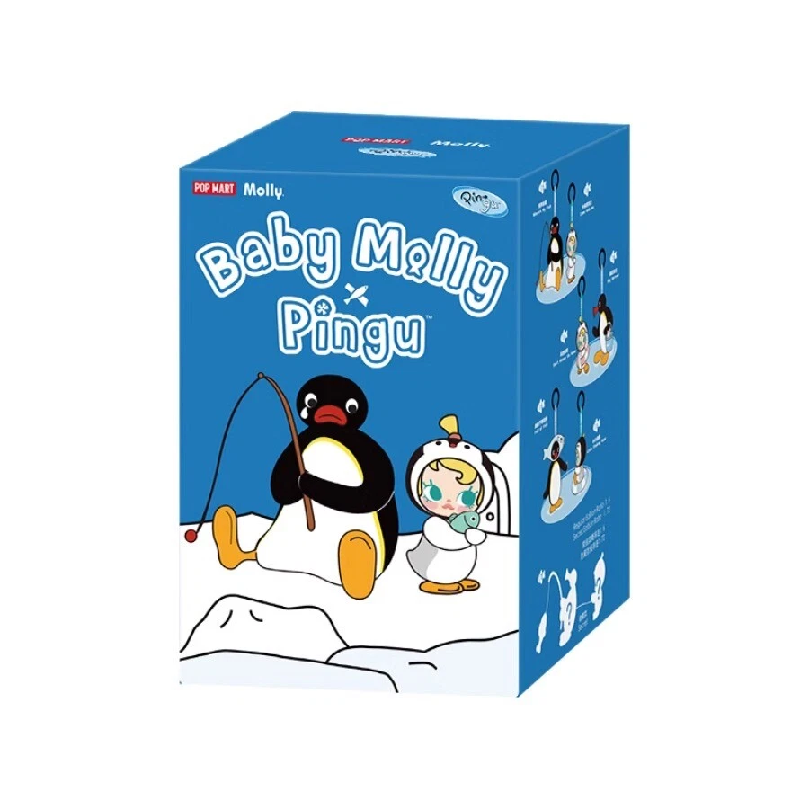 New POPMART Baby Molly × PINGU Happy Fishing Series Vinyl New POPMART Baby Molly × PINGU Happy Fishing Series Vinyl