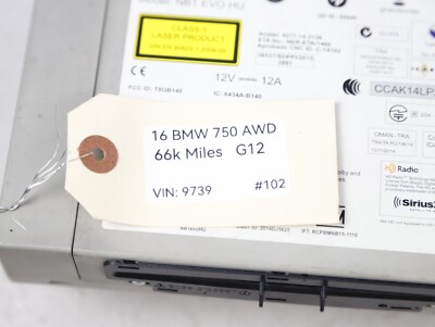 BMW NBT HU EVO 5/7 SERİES G30 G12 HEADUNİT RADİO STEREO