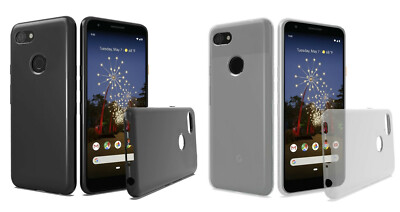 For Google Pixel 3a / HTC Sargo Slim TPU Flexi Skin Case Cover