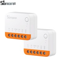 2PCS Sonoff MINIR4 Wifi Smart Schalter Lichtschalter Relaismodul App Steuerung