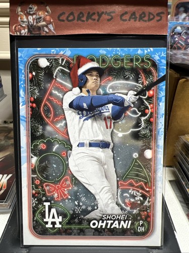 2024 TOPPS HOLIDAY SHOHEI OHTANI SP  IMAGE VARIATION SANTA HAT #HI DODGERS