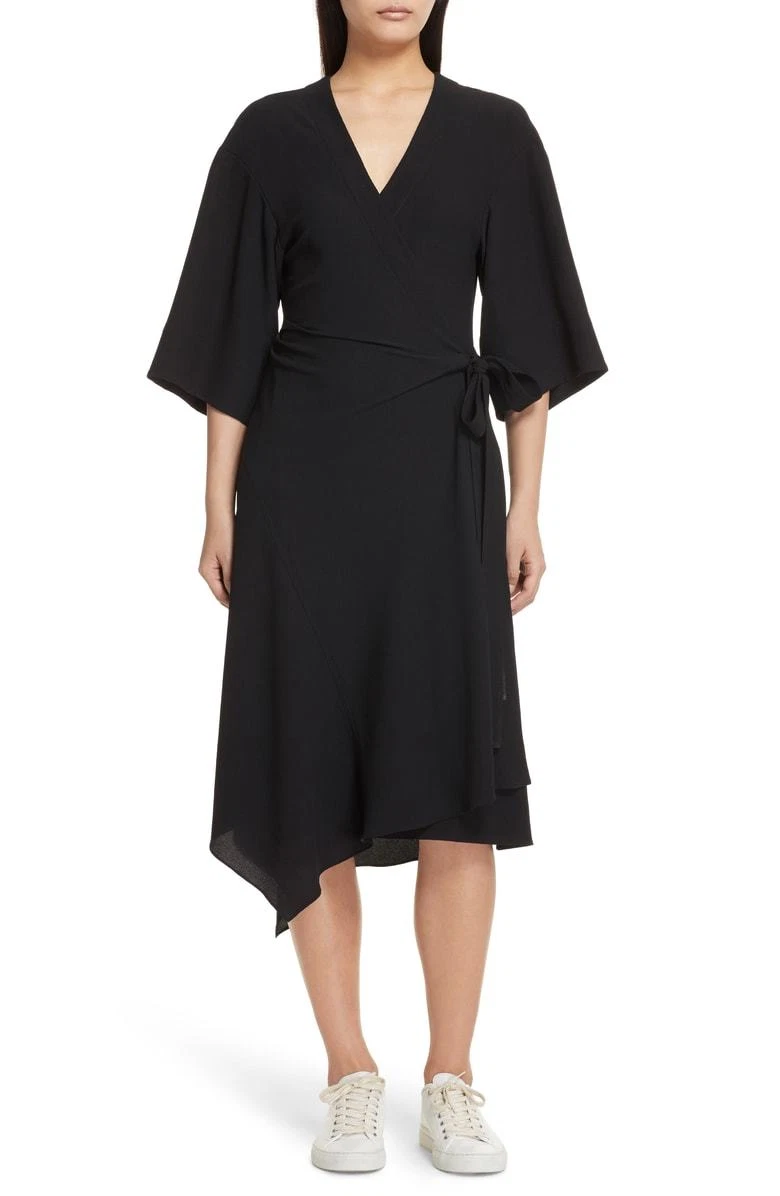 Black midi kimono sales