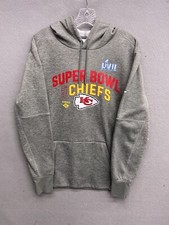 Nike Kansas City Chiefs Super Bowl LVII Champions Hoodie Mens M Gray NFL