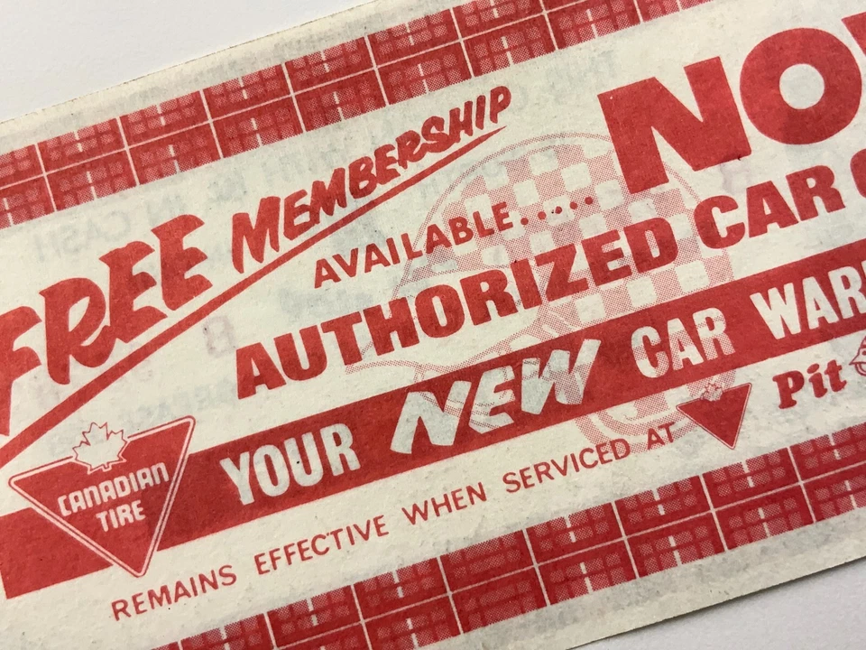 Canadian Tire Banknote 20 Cents 2 Overprint 1 Free Membership Helmet CC322 - Image 2 of 4