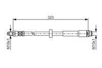 Bremsschlauchflex. Audi T. A6 2.0-5.2 04-11 Le/Pr