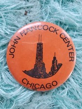 Chicago John Hancock Center Building Skyline Vintage 2.25