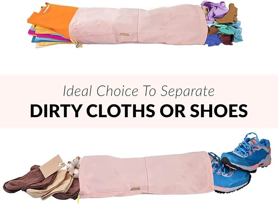 UPADAY Compression packing Cubes Set of  6 Travel Packing Cube-Nylon & Mesh Pink - Image 2 of 4