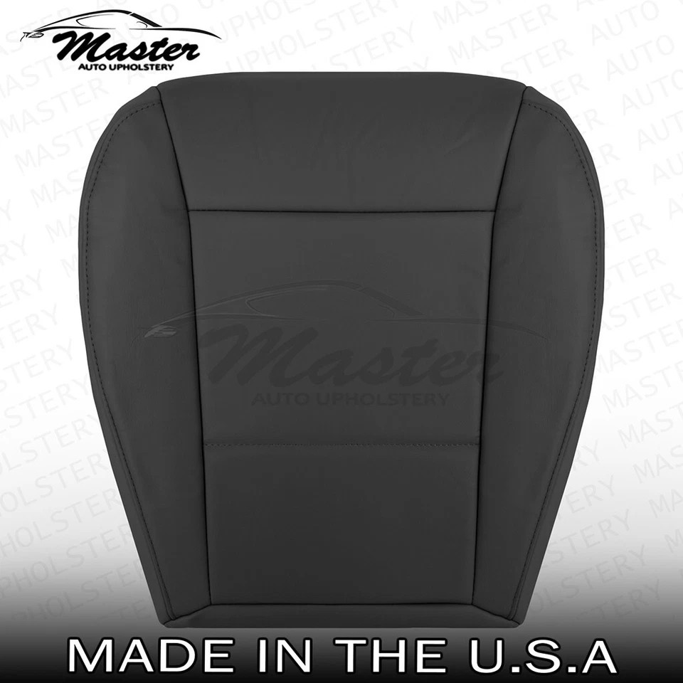 Fundas de asiento de cuero negras inferiores delanteras de repuesto para Subaru Tribeca 2006-2009 Foto 2 de 4