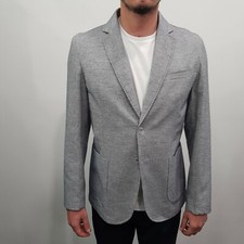 Giacca UOMO tinta unita in misto cotone Made in Italy 