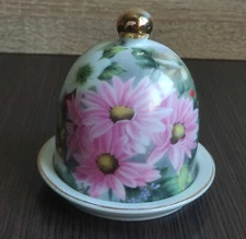 Vintage Ceramic Dish With Lid For Butter Syrah Turkish Ware Interos