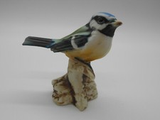 ( 06 )  FIGURINE EN BISCUIT OISEAU EN PORCELAINE ITALIENNE CAPODIMONTE SIGNEE