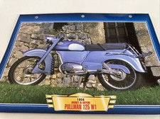 Monet Goyon 125 W1 Pullman 1956 fiche carte moto passion collection Atlas