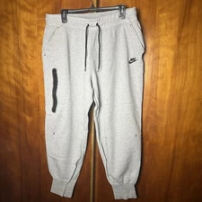 Nike Pants Sportswear Tech Fleece Women's XL Cropped Tapered Gray CW 4292-063
