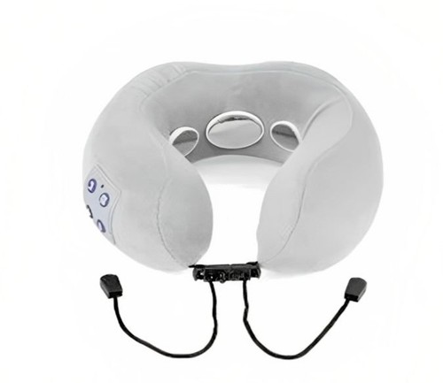 Pillow Neck Massage Heated Cervical Spine Tens Memory Foam Rechargeable Massager - Picture 4 of 18
