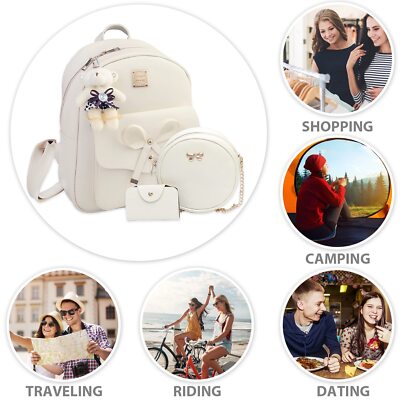 BAGOK Mini mochila de cuero para mujer, mochila pequeña con BAGOK Mini mochila de cuero para mujer, mochila pequeña con
