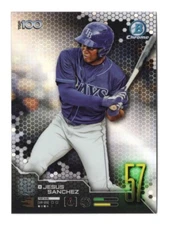 Jesus Sanchez 2019 Bowman Baseball Chrome Scouts Top 100 #BTP-57 Tampa Bay Rays