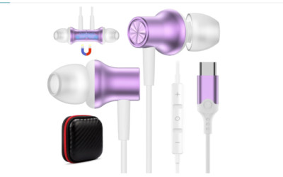 Headphones for iPhone 16 Pro Max 16e 15 Plus iPad 10 Air Pixel 9 8, USB C