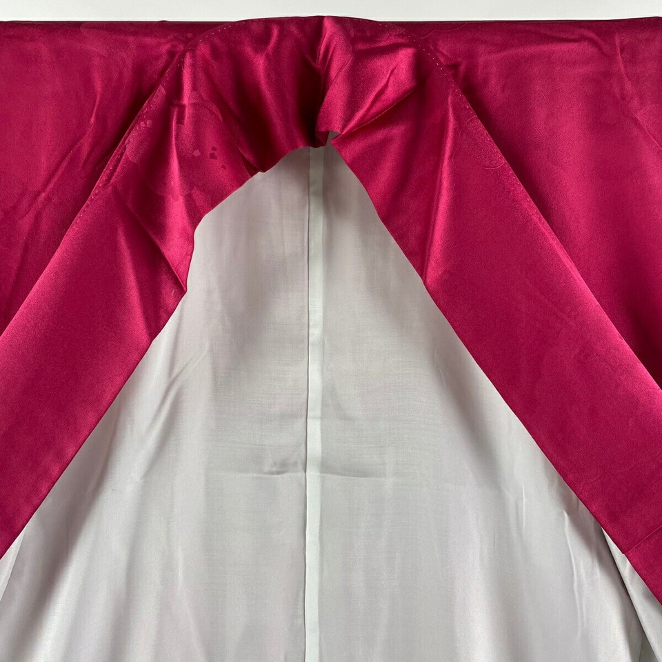 Furisode Kimono , Length 165Cm, Sleeve 65.5Cm M, Full Set Of Obi, Rose