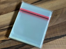 PACK of 100 adhesive peel and seal CD case protection sleeves sleeve