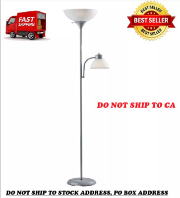 72'' Modern Light Floor Lamp For Room With Adjustable Reading Standing Led Gray