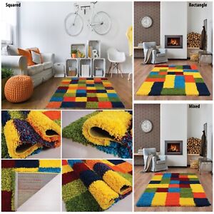 Living Room Area Fluffy Gy Rug, Colorful Rugs For Living Room