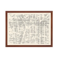 Old Map of Paterson, NJ 1947 - Vintage Paterson New Jersey A
