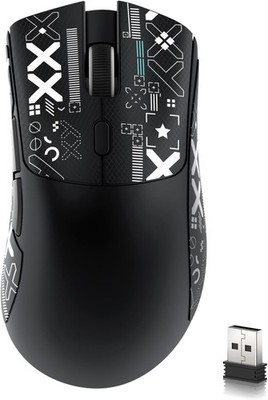 ATTACK SHARK R1 Wireless Gaming Mouse,Tri-Mode Connection (2.4G/Wired/BT5.2),55g
