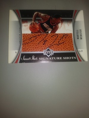 2006-07 Martell Webster AUTO - Upper Deck Sweet Shots Signature Shots #SSL-WM