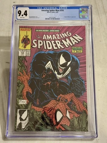 Amazing Spider-Man 316 CGC 9.4 NM Mcfarlane Marvel Comics🕷 1st Venom Cover