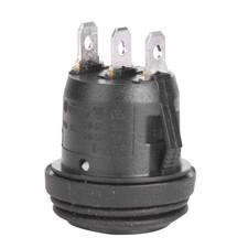 5pcs Round Rocker Switch 3 Pin On-off-on Rocker Switch Button For Automobile