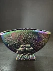 FENTON Vintage Amethyst Carnival Glass Love-Birds Vase  Mint Stunning