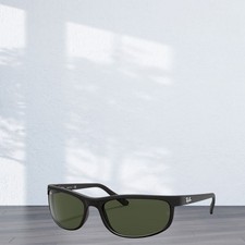 Ray-Ban RB2027 W1847 Predator 2 Sunglasses Matte Black Green G-15 62mm