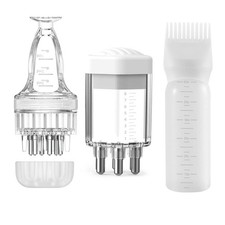 3 PCS Hair Oil Applicator, Scalp Oil Applicator, Hair Serum Applicator, Trans...