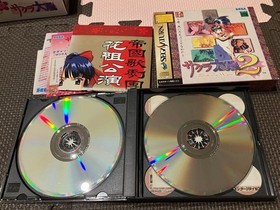 Sega Saturn Sakura Wars 1 2 Limited Edition Pocket Set Card Bonus