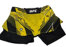 UFC X Venum Women's Authentic MMA Fight Night Shorts Yellow Size Medium