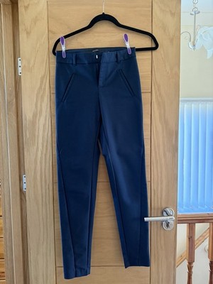 VERA MODA  WOMENS NAVY SLIM TAPERED FIT..''SIDE INSERT DESIGN''...TROUSERS EUR 34