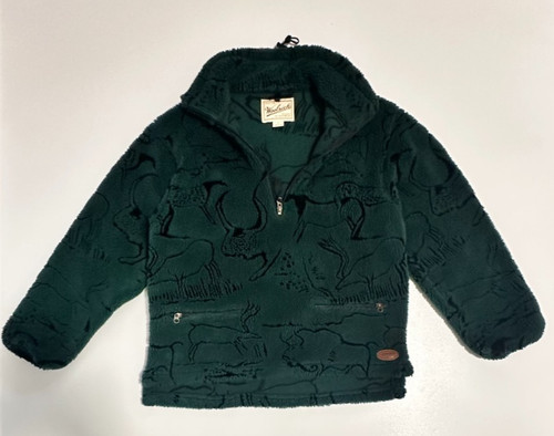 Woolrich Women’s Green Puffy Fuzzy Outdoor Winter Coat Size Small
