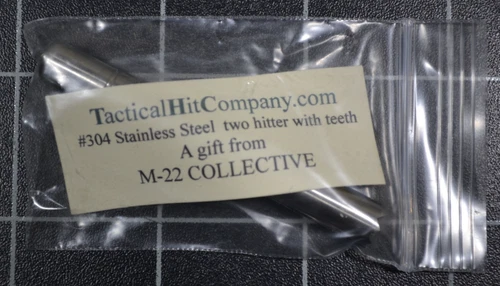 ONE + ONE HITTER = TWO HITTER - MADE FROM #304 STAINLESS - BETTER THAN ALUMINUM