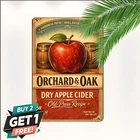 Irish Cider Vintage Brand Print Aesthetic Room Bar Decor Metal Tin Sign 8x12