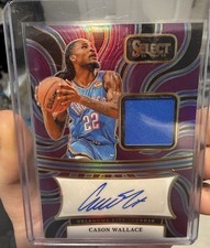 2024-25 Select Basketball Cason Wallace Autographed Memorabilia /99 #AM-Wal