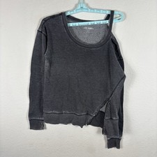 Steve Madden Womens Sweatshirt Sz M Medium Comfort Long Sleeve Gray Pilling Fair