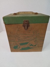 Amfile Vintage Platter-Pak No.700 Case 8.5inx8x5 45 RPM Record Carry Case 1950s