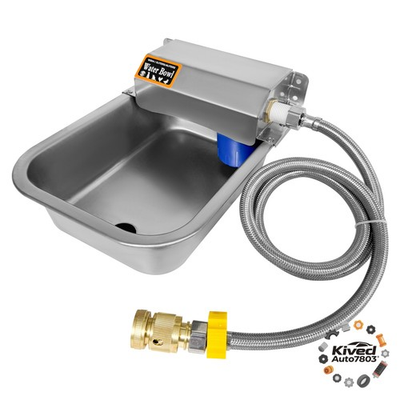 #ad Automatic Livestock Waterer Auto Refill Water Trough Bowl for Cow Horse Pig Dog $32.89