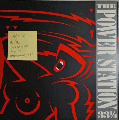 The Power Station Self Titled Vinyl Record VG+/VG POST1 1985 