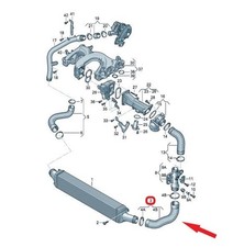 Ladeluftschlauch für Audi A7 Sportback (4GA, 4GF) 3.0 TDI / quattro 4G0145709AC
