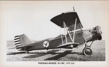 1930 Photo of Thomas Morse O 19C Biplane on Airfield