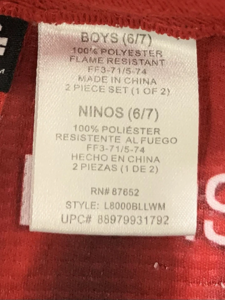 Conjunto de pijama Star Wars menino tamanho 6/7 - Imagem 3 de 4