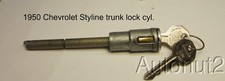 1950 Chevrolet Styleline Special Deluxe Trunk Handle Lock Cylinder And Parts 1950 Chevrolet Styleline Special Deluxe Trunk Handle Lock Cylinder And Parts