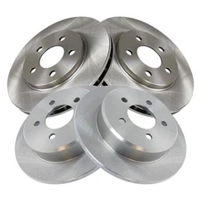 For Dodge Grand Caravan 97-00 TRQ Plain Vented Front & Rear Disc Brake Rotors